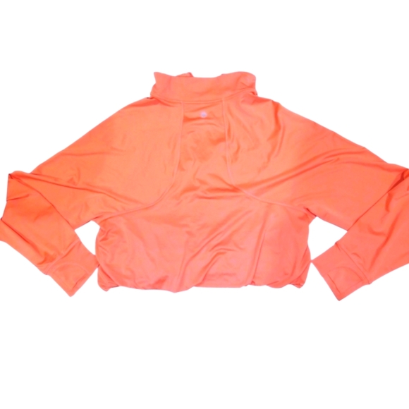 Athleta Girl Coral Pink Pullover Popover Half Zip Shirt Top 12 - Picture 3 of 11